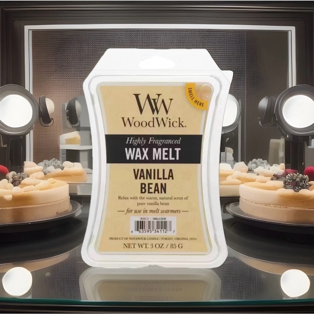 WoodWick Vanilla Bean Wax Melt- (3oz)